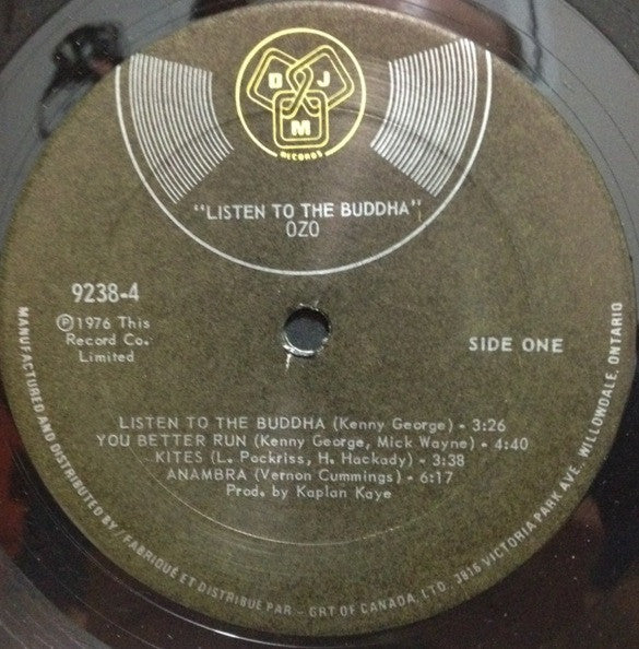 Ozo : Listen To The Buddha (LP, Album)