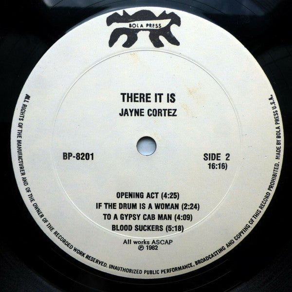 Jayne Cortez And The Firespitters : There It Is (LP, Album)