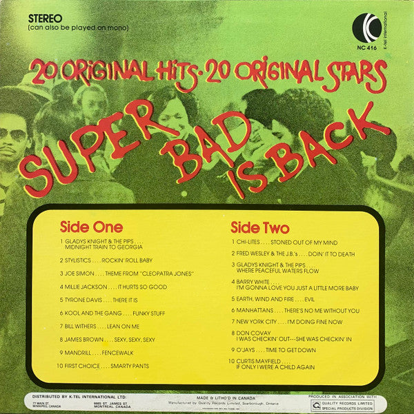 Various : Super Bad Is Back (LP, Comp, Ltd)
