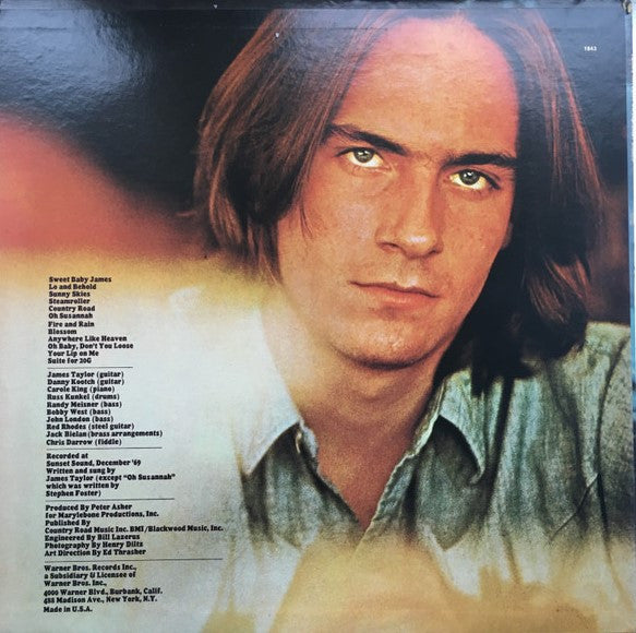 James Taylor (2) : Sweet Baby James  (LP, Album, RP)