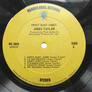 James Taylor (2) : Sweet Baby James  (LP, Album, RP)