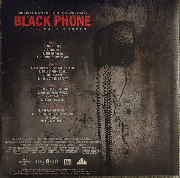 Mark Korven : The Black Phone (Original Motion Picture Soundtrack) (LP, Bla + LP, Red + Album, Dlx, "Th)