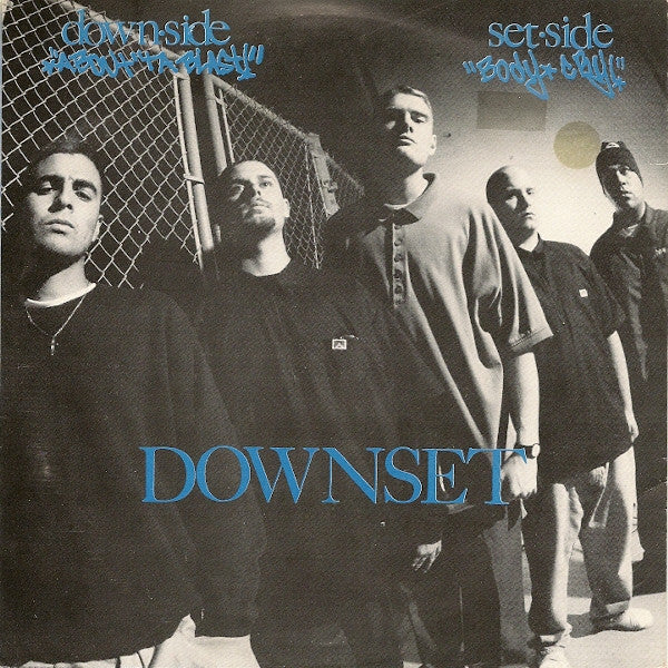 downset. : About Ta Blast (7", Single, Blu)