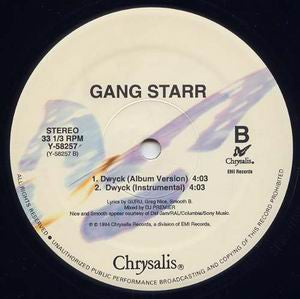 Gang Starr : DWYCK (12")