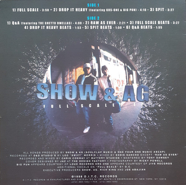 Showbiz & A.G. : Full Scale EP (12", EP)