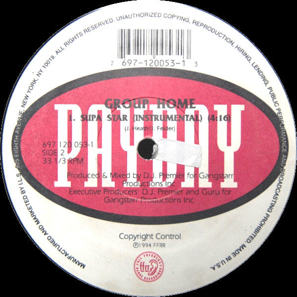 Group Home : Supa Star (12", Single)