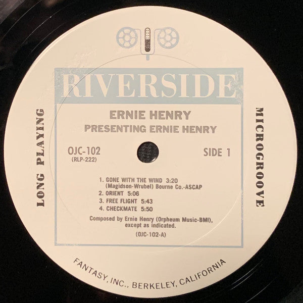 Ernie Henry : Presenting Ernie Henry (LP, Album, Mono, RE)