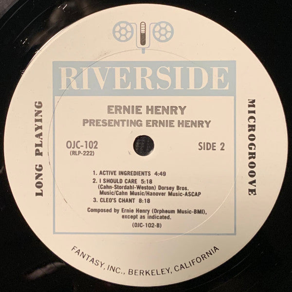 Ernie Henry : Presenting Ernie Henry (LP, Album, Mono, RE)