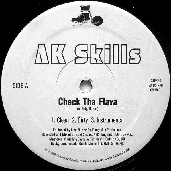 AK Skills : Check Tha Flava / Nights Of Fear (12")
