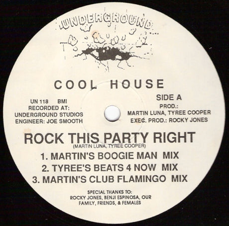 Cool House : Rock This Party Right (12")