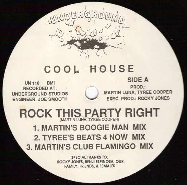 Cool House : Rock This Party Right (12")