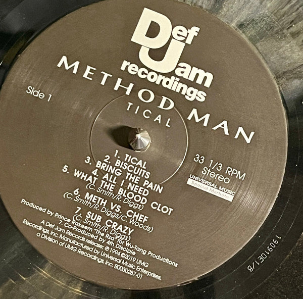 Method Man : Tical (LP, Album, Club, RE, RP, Gol)