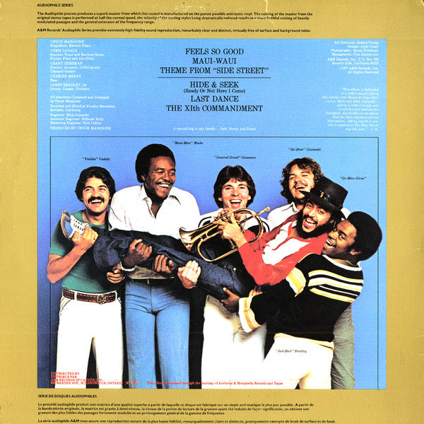 Chuck Mangione : Feels So Good (LP, Album, RE, Hal)