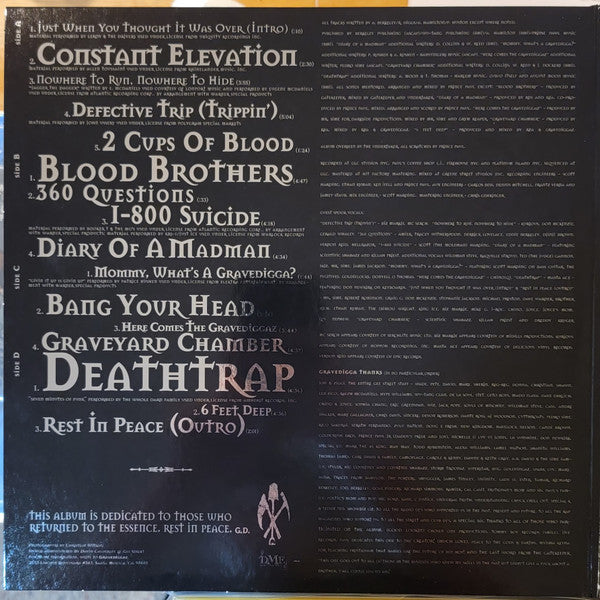 Gravediggaz : 6 Feet Deep (2xLP, Album, Club, Ltd, RE, RM, Bla)