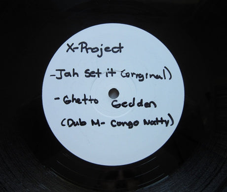 X Project : Jah Set It / Ghetto Geddon (12", RE, W/Lbl)