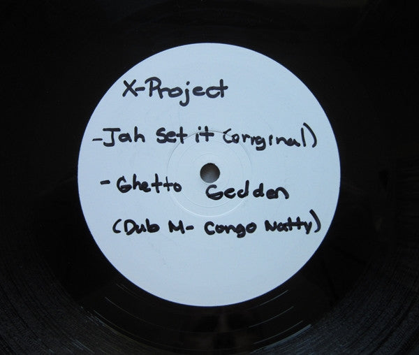 X Project : Jah Set It / Ghetto Geddon (12", RE, W/Lbl)