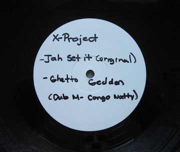 X Project : Jah Set It / Ghetto Geddon (12", RE, W/Lbl)