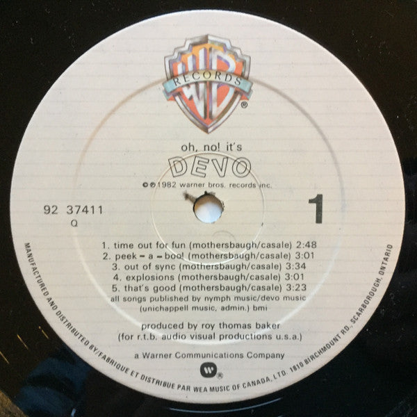 Devo : Oh, No! It's Devo (LP, Album)