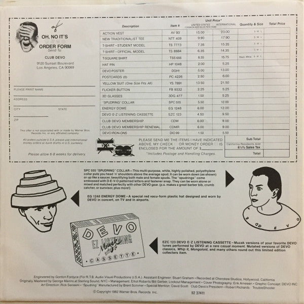 Devo : Oh, No! It's Devo (LP, Album)