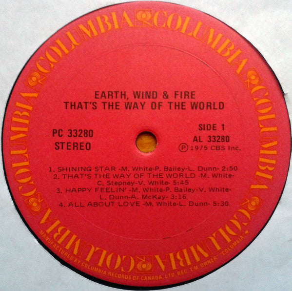 Earth, Wind & Fire : That's The Way Of The World (LP, Album, Gat)