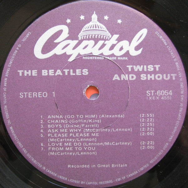 The Beatles : Twist And Shout (LP, Album, Comp, RE, 3rd)