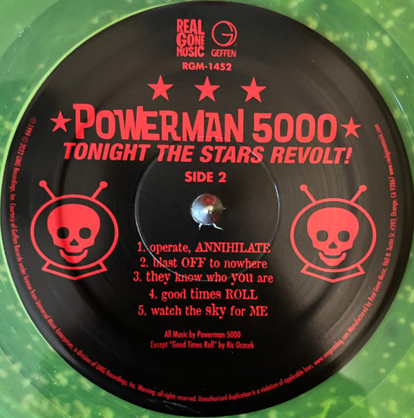 Powerman 5000 : Tonight The Stars Revolt! (LP, Album, RE, Cok)
