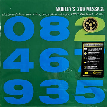 Hank Mobley Quintet* : Mobley's 2nd Message (LP, Album, Mono, Ltd, RE, RP, 180)