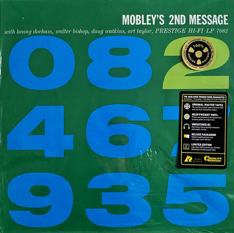 The Hank Mobley Quintet : Mobley's 2nd Message (LP, Album, Mono, Ltd, RE, RP, 180)