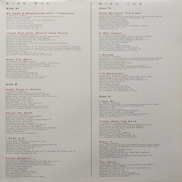 Aaliyah : Aaliyah (2xLP, Album)