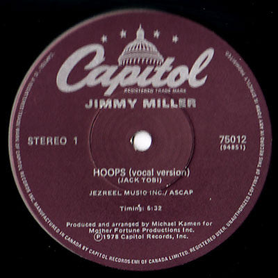 Jimmy Miller (8) : Hoops (12")