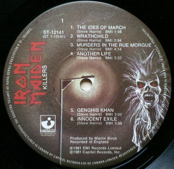 Iron Maiden : Killers (LP, Album)