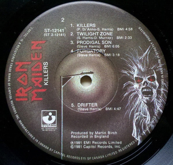 Iron Maiden : Killers (LP, Album)