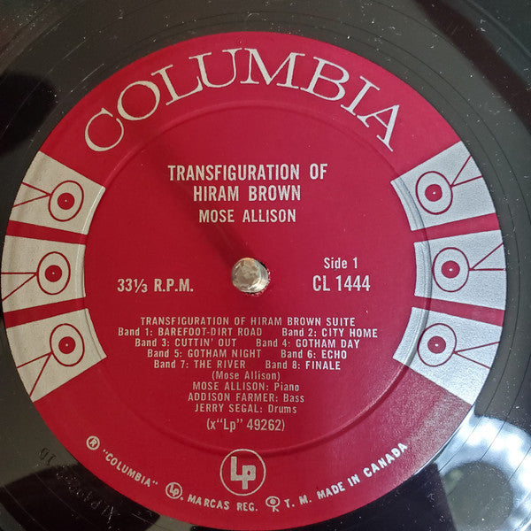 Mose Allison : Transfiguration Of Hiram Brown (LP, Album, Mono)