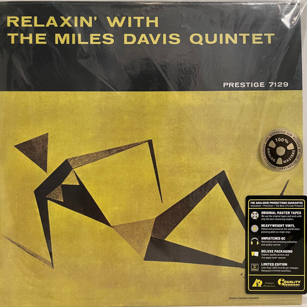 The Miles Davis Quintet : Relaxin' With The Miles Davis Quintet (LP, Album, Mono, Ltd, RE, RP, 180)