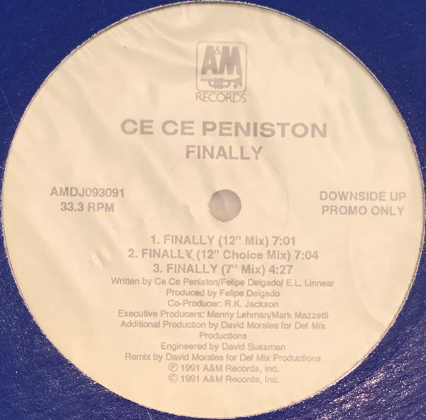 Ce Ce Peniston / Sounds Of Blackness : Finally / The Pressure Pt.1 (12", Promo)