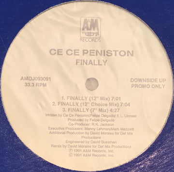 Ce Ce Peniston / Sounds Of Blackness : Finally / The Pressure Pt.1 (12", Promo)