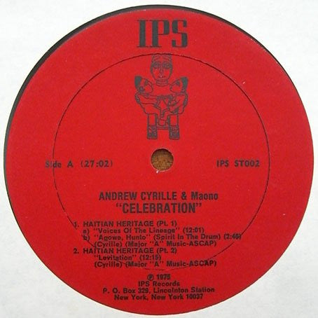 Andrew Cyrille & Maono : Celebration (LP, Album)