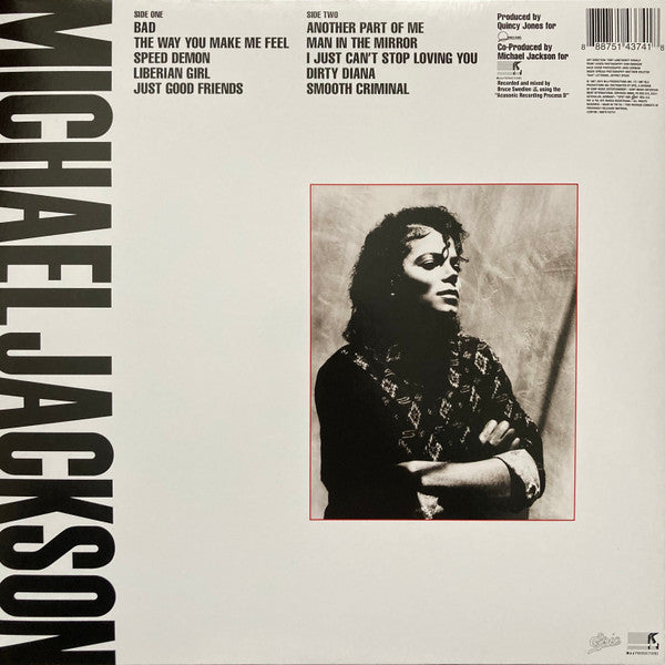 Michael Jackson : Bad (LP, Album, RE, Gat)