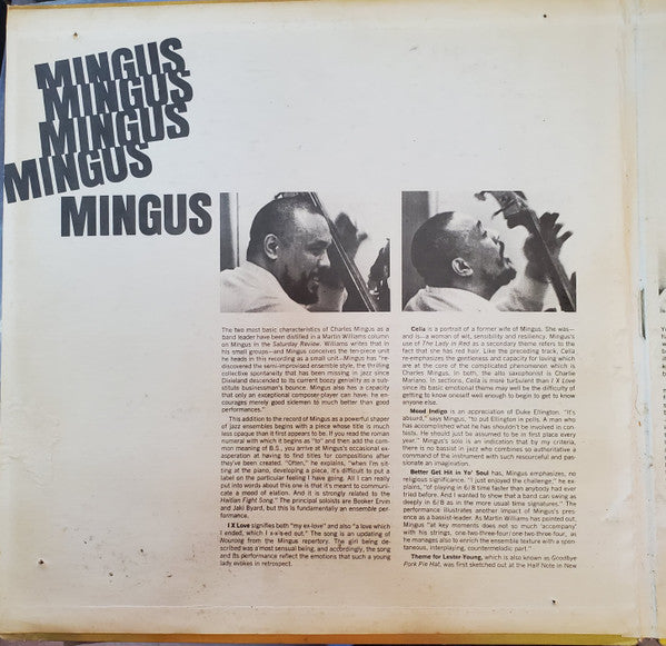 Charles Mingus : Mingus Mingus Mingus Mingus Mingus (LP, Album, Mono, Gat)