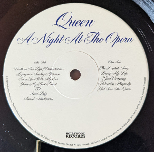 Queen : A Night At The Opera (LP, Album, RE, Hal)