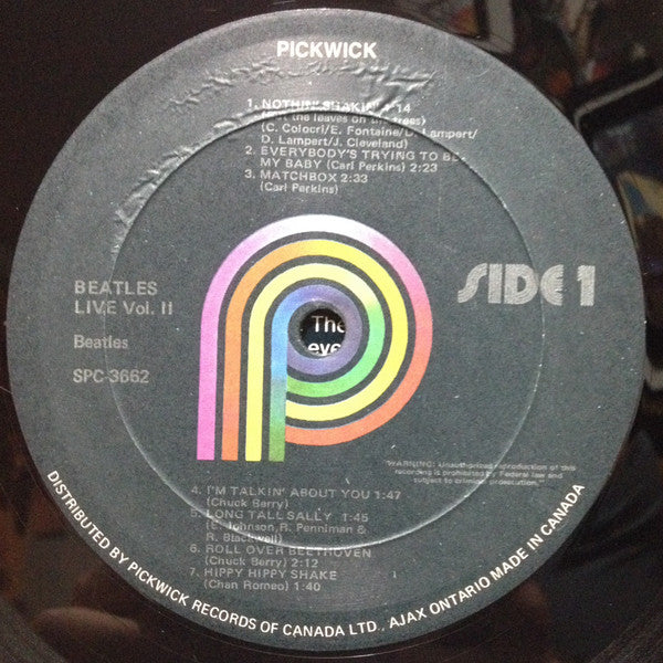 The Beatles : 1st Live Recordings (Volume Two) (LP)