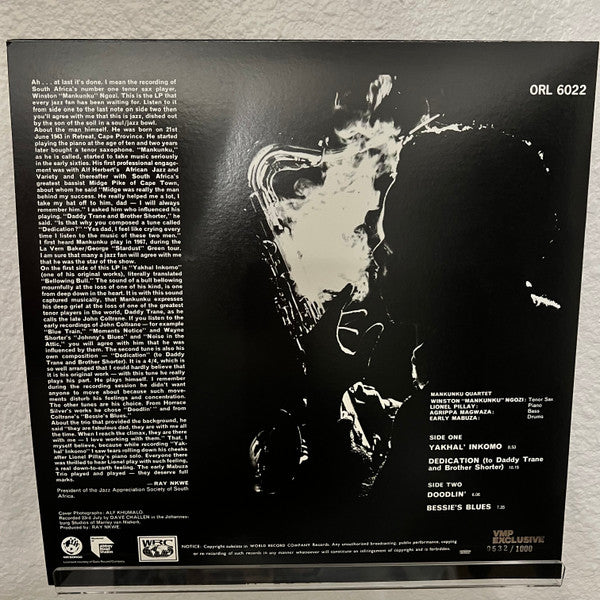 Mankunku Quartet : Yakhal' Inkomo (LP, Club, RE, RM, 180)