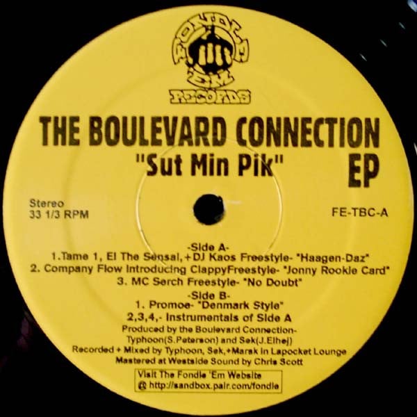 The Boulevard Connection : Sut Min Pik EP (12", EP)