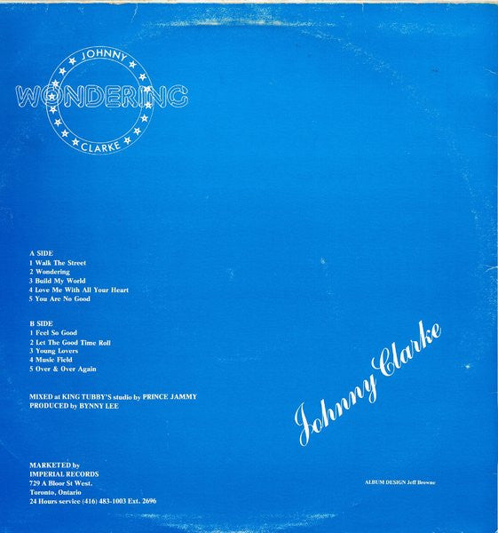 Johnny Clarke : Wondering (LP, Album)