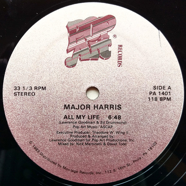 Major Harris : All My Life (12")