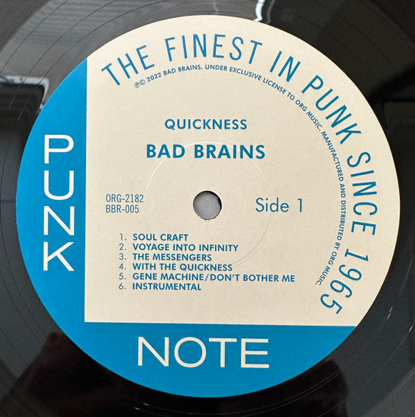 Bad Brains : Quickness (LP, Album, RE, RM)