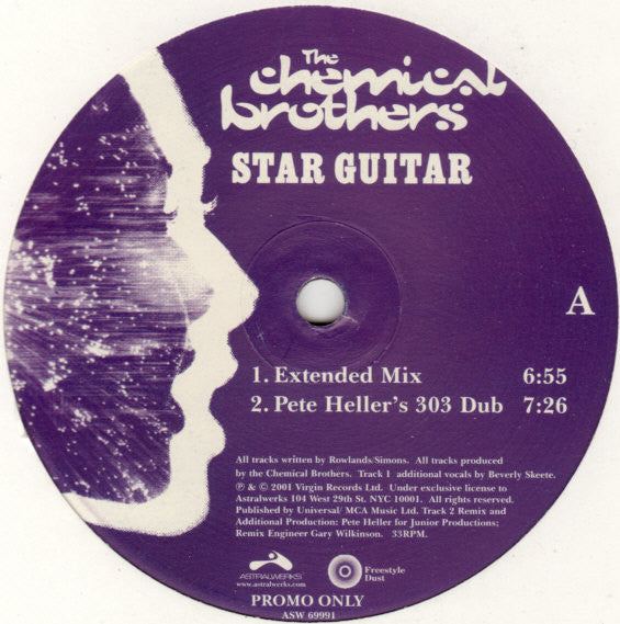 The Chemical Brothers : Star Guitar (12", Promo)