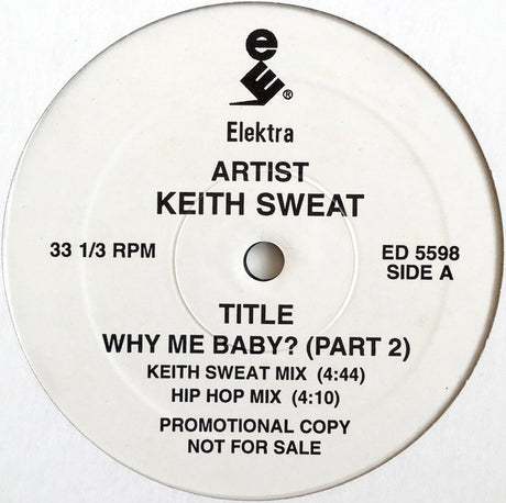 Keith Sweat : Why Me Baby? (Part 2) (12", Single, Promo)
