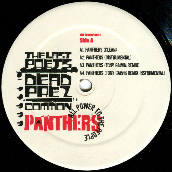 The Last Poets, Dead Prez & Common : Panthers (12")