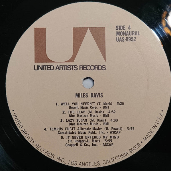 Miles Davis : Miles Davis (2xLP, Comp, Mono)